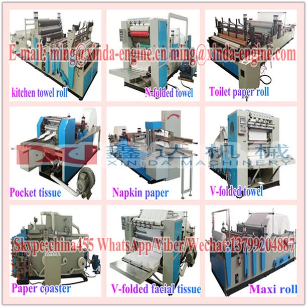 Automatic Toilet Paper Roll Edge & Full Embossing Machine